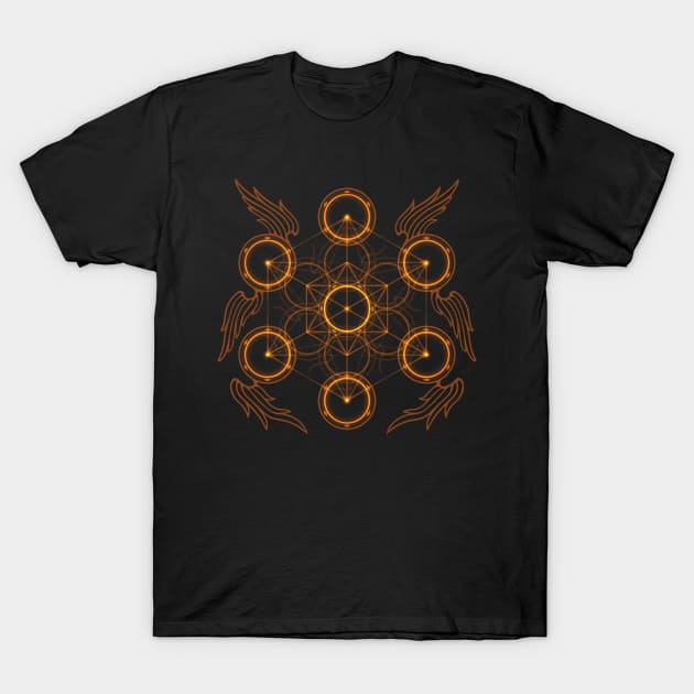 Winged Metatron T-Shirt by Nightgrowler